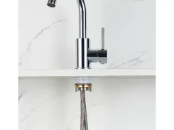 AICA Wasserhahn Chrom Bad Hoch Waschtischarmatur Auslauf Höhe 158mm Waschbecken Armaturen 304 Edelstahl Einhebelmischer Mischbatterie