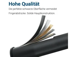 AICA Wasserhahn Schwarz Bad Niedriger Waschtischarmatur Waschbecken Armaturen 304 Edelstahl Einhebelmischer Mischbatterie