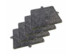 AIR2GO Aktivkohlefilter Als Ersatz für Miele DKF17-1 und 7932330 4 Stück