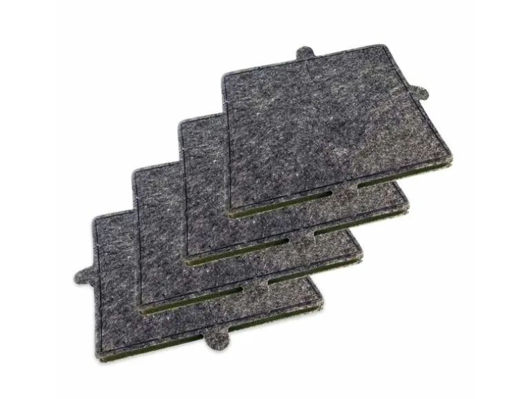 AIR2GO Aktivkohlefilter Als Ersatz für Miele DKF17-1 und 7932330 4 Stück