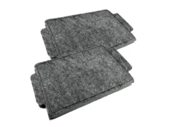 AIR2GO Aktivkohlefilter Als Ersatz für Miele DKF19-1 und 9231860 2 Stück