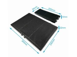 AIR2GO Aktivkohlefilter für Constructa 17000965 und 11018700 2 Stück