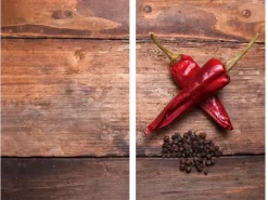 Allstar Glasabdeckplatten Pepper für Glaskeramik-Kochfelder  2er-Set