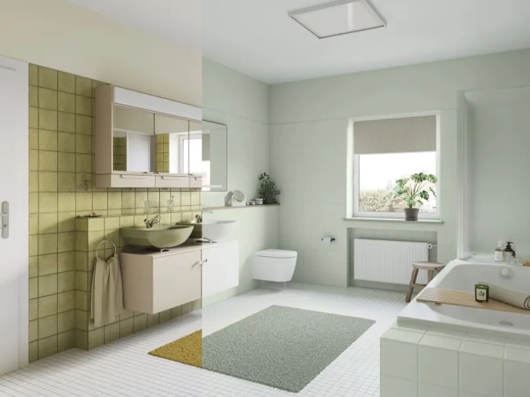 Alpina Fliesen-Lack Bad & Küche 2 Komponenten Silberfarn Seidenmatt 750 ml