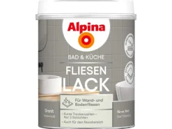 Alpina Fliesen-Lack Bad & Küche 2 Komponenten Granit Seidenmatt 750 ml