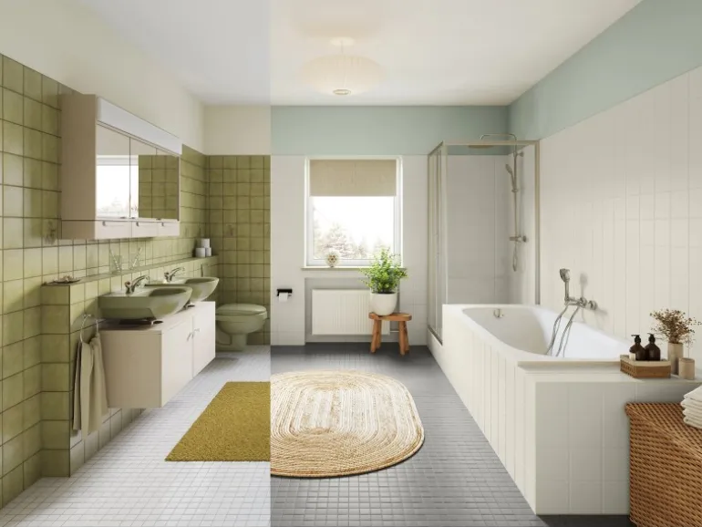 Alpina Fliesen-Lack Bad & Küche 2 Komponenten Treibholz Seidenmatt 750 ml