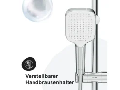 AM.PM Duschsystem Func Duschsystem ohne Armatur, Regenduschset Kopfbrause Duschsäule Dusche F07FA000 Chrom