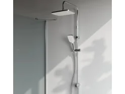 AM.PM Duschsystem Func Duschsystem ohne Armatur, Regenduschset Kopfbrause Duschsäule Dusche F07FA000 Chrom