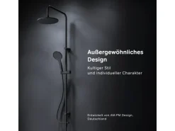 AM.PM Duschsystem Hit S Regendusche Set Duschsäule F07TB022 Schwarz