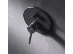 AM.PM Einhand-Mischbatterie Brausearmatur Unterputz, Wandthermostat, Thermostat Dusche FXB45022 X-Joy S  Schwarz