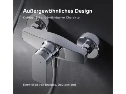 AM.PM Einhebel Duscharmatur Brausearmatur aus Messing Brausebatterie Flash FNA20000 Chrom