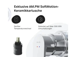 AM.PM Einhebel Duscharmatur Brausearmatur aus Messing Brausebatterie Flash FNA20000 Chrom