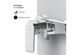 AM.PM Einhebel Duscharmatur Brausearmatur aus Messing Brausebatterie Flash FNA20000 Chrom