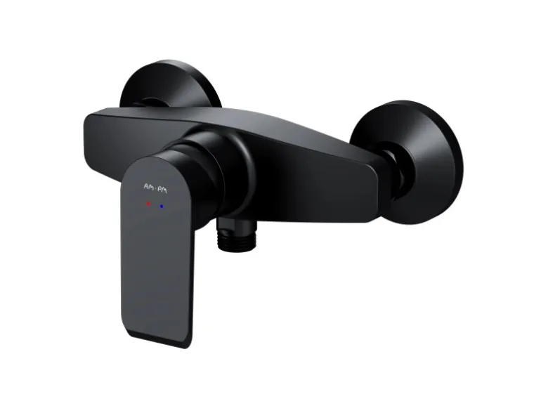AM.PM Einhebel Duscharmatur Brausearmatur aus Messing Brausebatterie Flash FNA20022 Schwarz