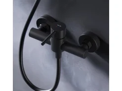 AM.PM Einhebel Duscharmatur X-Joy S Brausearmatur aus Messing Brausebatterie Spike FPA20022 Schwarz