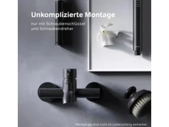 AM.PM Einhebel Wannenarmatur Brausearmatur Spike Aufputz FPA10022 Schwarz