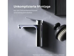 AM.PM Einhebel Waschtischarmatur Hit Wasserhahn Bad aus Messing FTA02800 Chrom