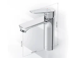 AM.PM Einhebel Waschtischarmatur Hit Wasserhahn Bad aus Messing FTA02800 Chrom