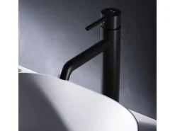 AM.PM Einhebel Waschtischarmatur Spike Wasserhahn Bad aus Messing FPA92022 Schwarz