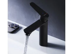 AM.PM Einhebel Waschtischarmatur Hit Wasserhahn Bad aus Messing FTA02822 Schwarz