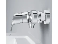 AM.PM Einhebel-Duscharmatur Like Brausearmatur aus Messing, Brausebatterie, Wasserhahn Bad FLA20000 Chrom