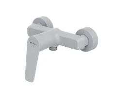 AM.PM Einhebel-Duscharmatur Gem Brausearmatur aus Messing, Brausebatterie Wasserhahn Bad FTA20033 Weiß