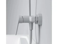 AM.PM Einhebel-Duscharmatur Gem Brausearmatur aus Messing, Brausebatterie Wasserhahn Bad FTA20033 Weiß