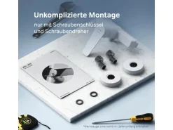 AM.PM Einhebel-Duscharmatur Gem Brausearmatur aus Messing, Brausebatterie Wasserhahn Bad FTA20033 Weiß