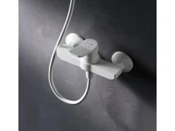 AM.PM Einhebel-Duscharmatur Hit Brausearmatur aus Messing, Mischbatterie Brausebatterie Wasserhahn Bad FXA20033 Weiß