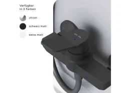 AM.PM Einhebel-Duscharmatur Hit Brausearmatur aus Messing, Mischbatterie Brausebatterie Wasserhahn Bad FXA20022 Schwarz