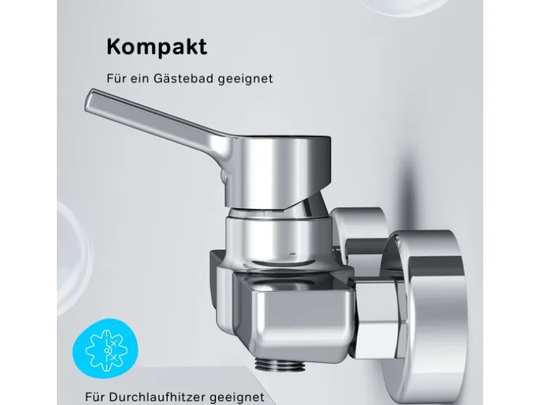 AM.PM Einhebel-Duscharmatur X-Joy S Brausearmatur aus Messing, Brausebatterie Wasserhahn Bad FXB20000 Chrom