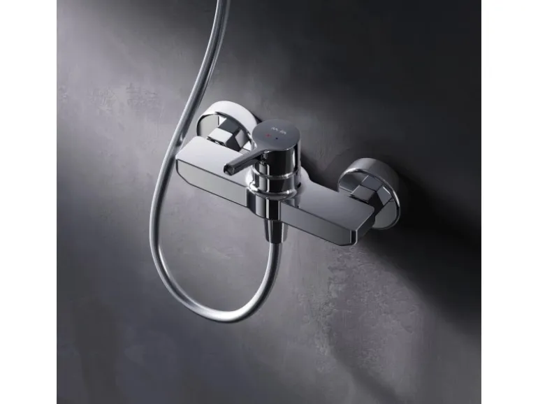 AM.PM Einhebel-Duscharmatur X-Joy S Brausearmatur aus Messing, Brausebatterie Wasserhahn Bad FXB20000 Chrom