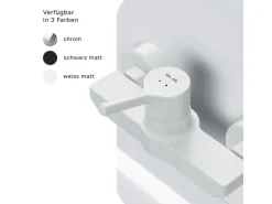 AM.PM Einhebel-Duscharmatur X-Joy S Brausearmatur aus Messing, Brausebatterie Wasserhahn Bad Mischbatterie FXB20033 Weiß