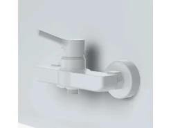 AM.PM Einhebel-Duscharmatur X-Joy S Brausearmatur aus Messing, Brausebatterie Wasserhahn Bad Mischbatterie FXB20033 Weiß