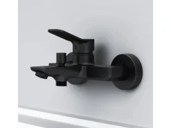 AM.PM Einhebel-Wannenarmatur / Brausearmatur,  Wasserhahn Bad, Wannenbatterie FXA10022 X-Joy Aufputz Schwarz