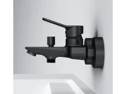 AM.PM Einhebel-Wannenarmatur / Brausearmatur,  Wasserhahn Bad, Wannenbatterie FXA10022 X-Joy Aufputz Schwarz