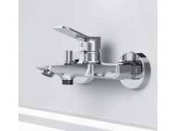 AM.PM Einhebel-Wannenarmatur / Brausearmatur,  Wasserhahn Bad, Wannenbatterie FXA10000 X-Joy Aufputz Chrom