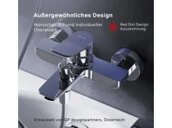 AM.PM Einhebel-Wannenarmatur / Brausearmatur,  Wasserhahn Bad, Wannenbatterie FXA10000 X-Joy Aufputz Chrom