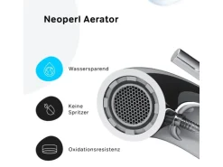 AM.PM Einhebel-Wannenarmatur / Brausearmatur,  Wasserhahn Bad, Wannenbatterie FPA10000 Spike Aufputz Chrom