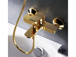 AM.PM Einhebel-Wannenarmatur / Brausearmatur X-Joy Aufputz Gold