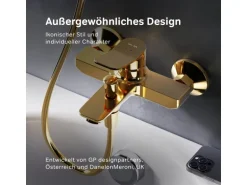 AM.PM Einhebel-Wannenarmatur / Brausearmatur X-Joy Aufputz Gold
