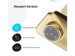 AM.PM Einhebel-Wannenarmatur / Brausearmatur X-Joy Aufputz Gold