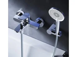AM.PM Einhebel-Wannenarmatur mit Handbrause und Halter X-Joy Aufputz