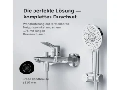 AM.PM Einhebel-Wannenarmatur mit Handbrause und Halter X-Joy Aufputz