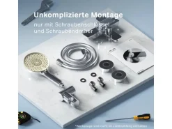 AM.PM Einhebel-Wannenarmatur mit Handbrause und Halter X-Joy Aufputz