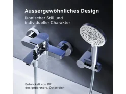 AM.PM Einhebel-Wannenarmatur mit Handbrause und Halter X-Joy Aufputz