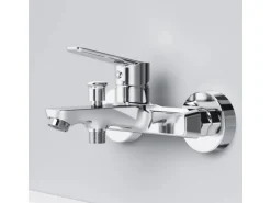 AM.PM Einhebel-Wannenarmatur / Brausearmatur,  Wasserhahn Bad, Wannenbatterie FTA10000 Hit Aufputz Chrom