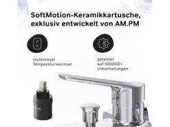 AM.PM Einhebel-Wannenarmatur / Brausearmatur Hit Aufputz Chrom