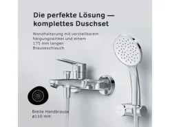 AM.PM Einhebel-Wannenarmatur / Brausearmatur Hit Aufputz Chrom