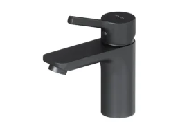 AM.PM Einhebel-Waschtischarmatur X-Joy S Wasserhahn Bad aus Messing, Waschbecken Armatur, Mischbatterie FXB02122 Schwarz